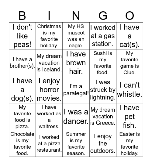 Paralegals are Invaluable! Bingo Card
