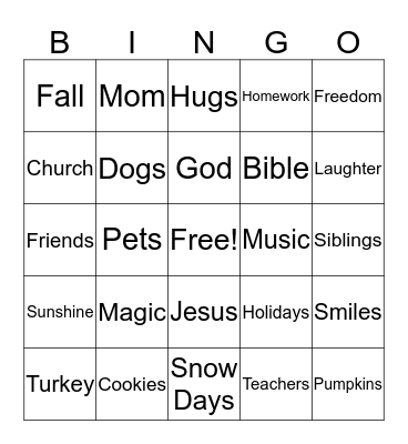 Maelee Bingo Card