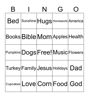 Morley Bingo Card