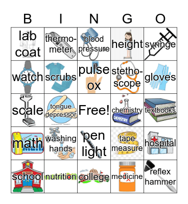 Nursing Bingo Card