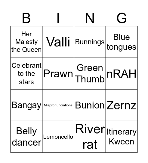 Jugemiester Bingo Card