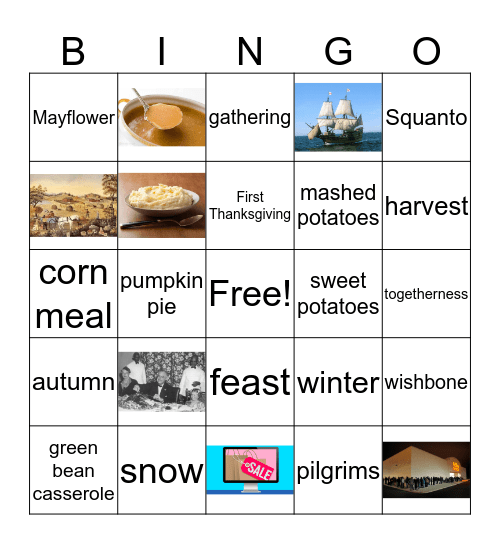 Thanksgiving Bingo Card