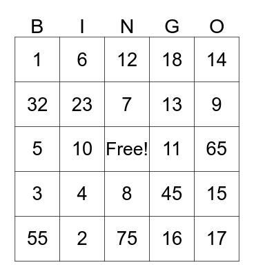 Maggie Richter Bingo Card