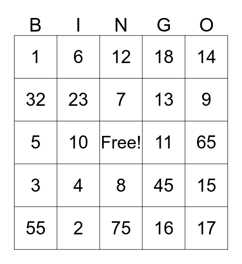 Maggie Richter Bingo Card