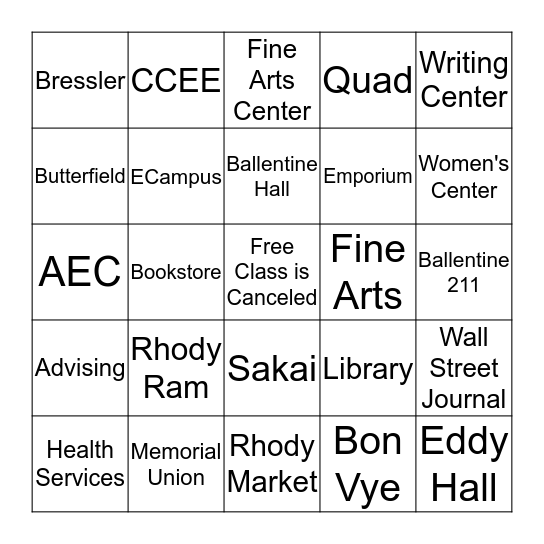 Bingo Card