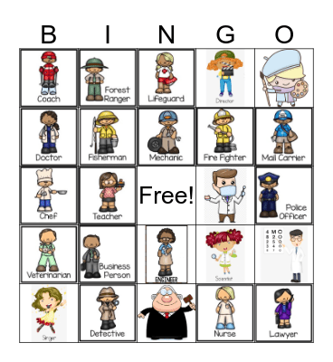 Career Bingo Card