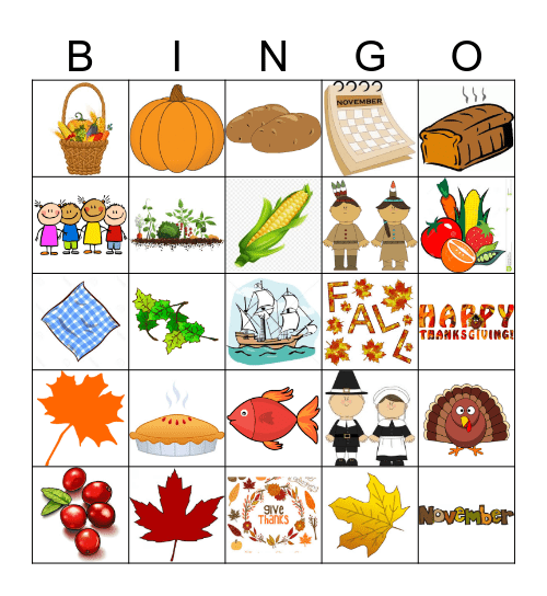 November Bingo Card