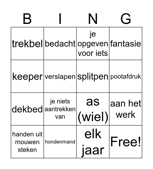 2.4.1/3 Bingo Card