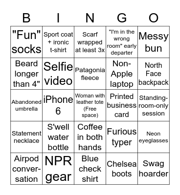 Spotted at #ISUM18 Bingo Card