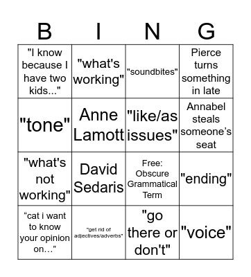 best bingo ever Bingo Card