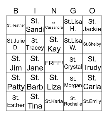 CHRISTMAS BINGO Card