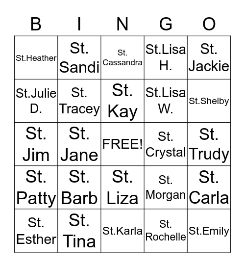 CHRISTMAS BINGO Card