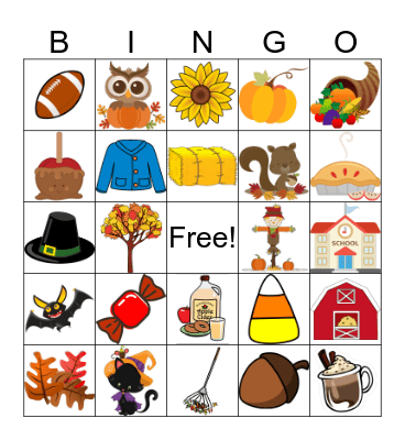 Fall Fest Bingo Card