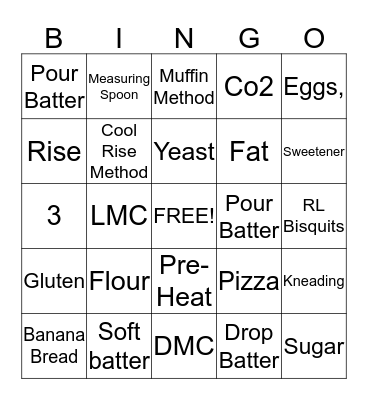 Breads Review Bingo Card