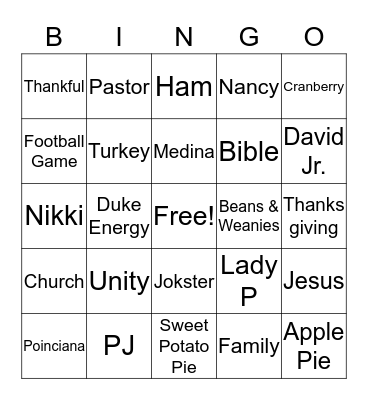 Bingo Card