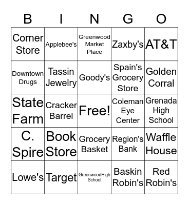 Pre-Vocational Bingo Card