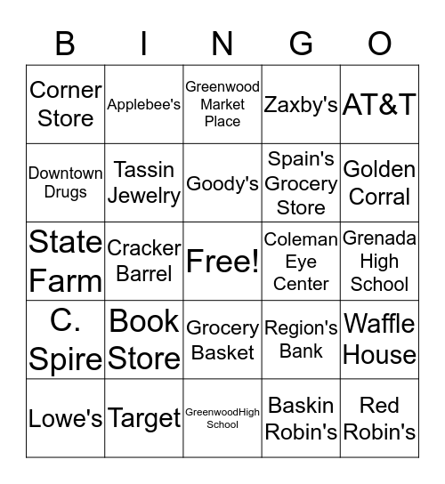 Pre-Vocational Bingo Card
