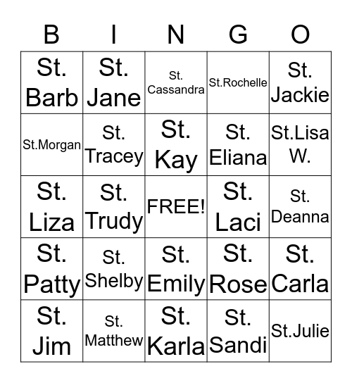 CHRISTMAS BINGO Card