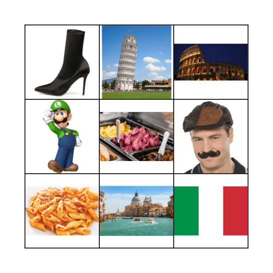 ITALY  Bingo Card
