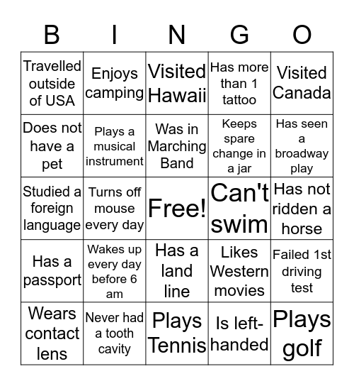 Probate Court Bingo Card