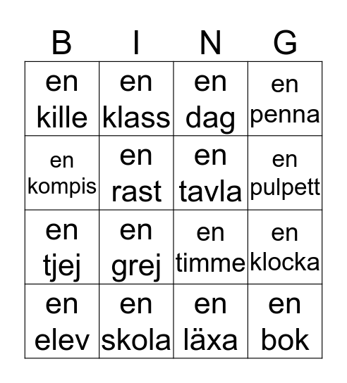 SKOLORD Bingo Card