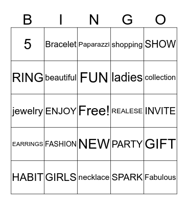 BLINGO  Bingo Card