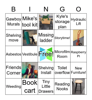 Library Project Bingo Card
