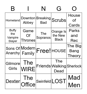 Barista BINGO Card