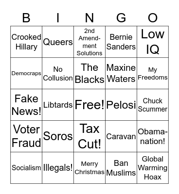 Crazy Uncle Holiday Buzzword  Bingo Card