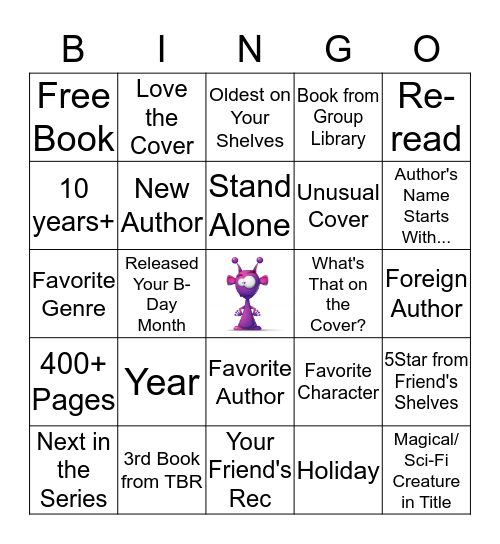 Fantasy/Sci-Fi Bingo Card