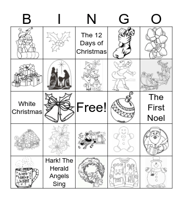 Holiday Bingo Card