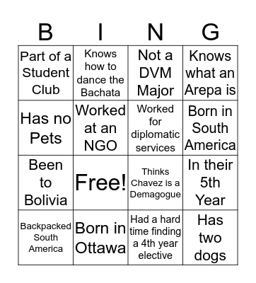SIDGS 10th Year Anniversary Bingo Card