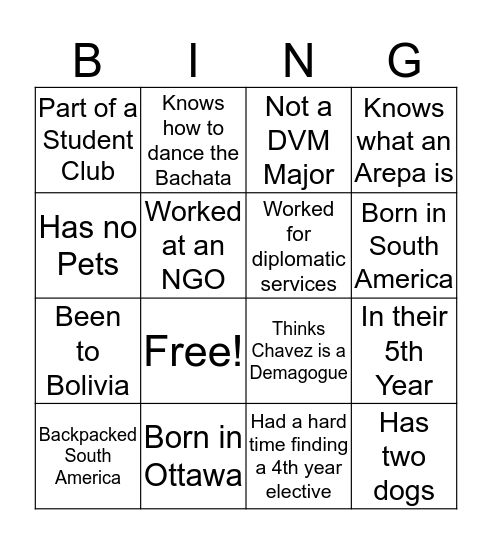 SIDGS 10th Year Anniversary Bingo Card