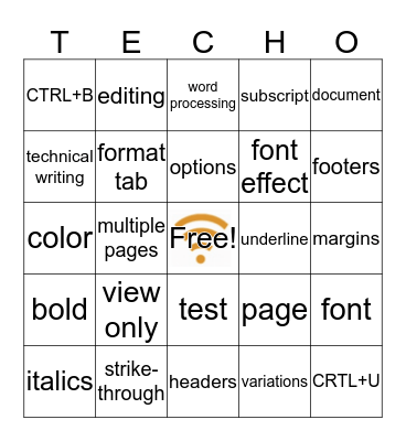 Google Docs - Unit 1 - Lesson 3 Bingo Card