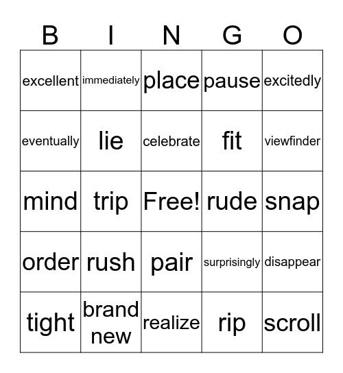Bingo Card