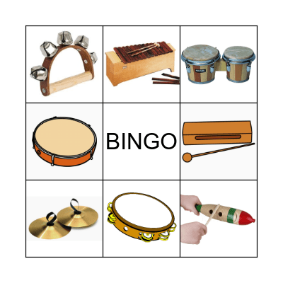 Instrumentos Bingo Card