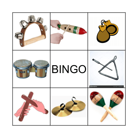 Instrumentos Bingo Card