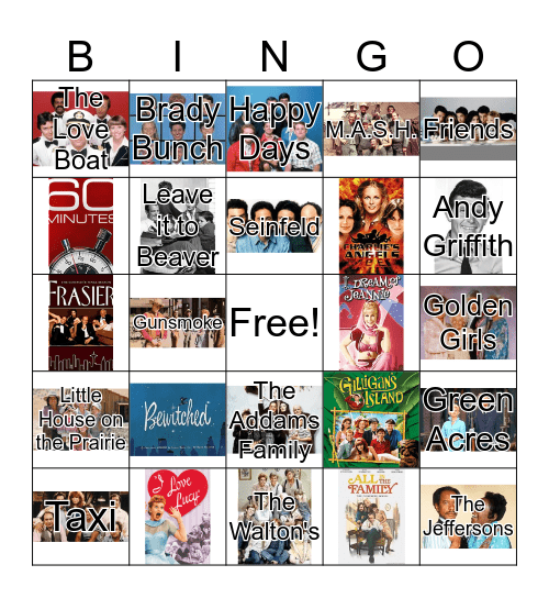 TV Shows  Bingo Card