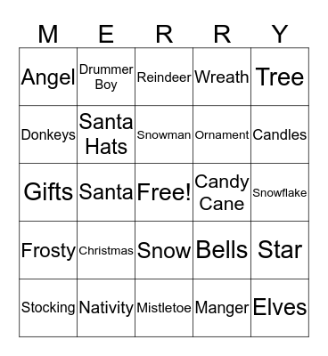 Christmas Bingo Card