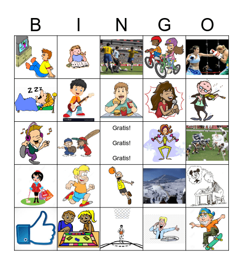 Actividades - Unidad 3 Bingo Card