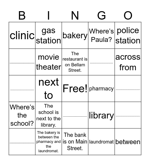 Unit 5 Bingo Card