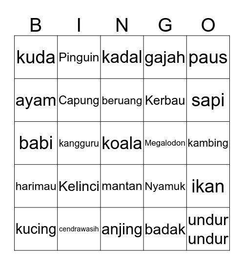 Punya jeonsomii_twt Bingo Card