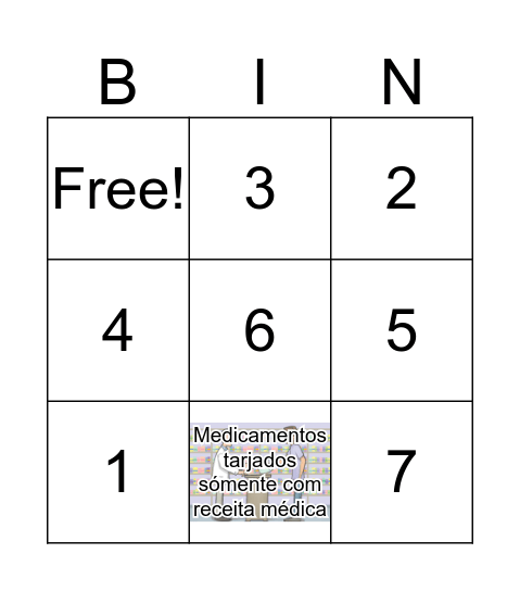 Medicamentoa Bingo Card