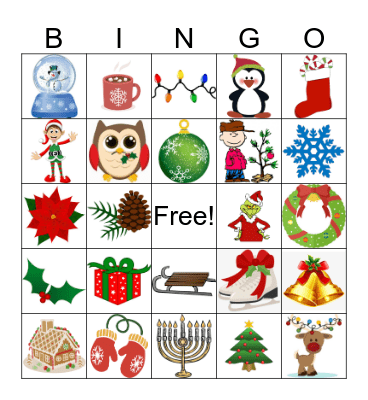 Holiday Bingo Card