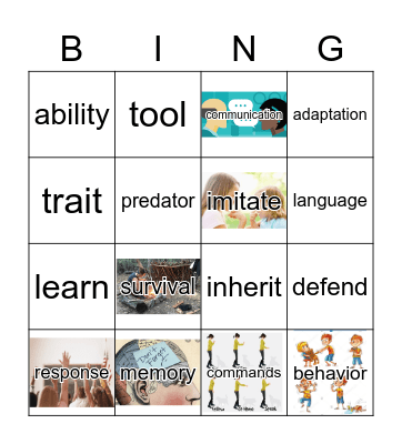 GR4 Unit2 Parts1&2 Bingo Card