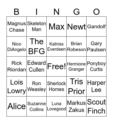 Ray Family Literacy Night Bingo Card