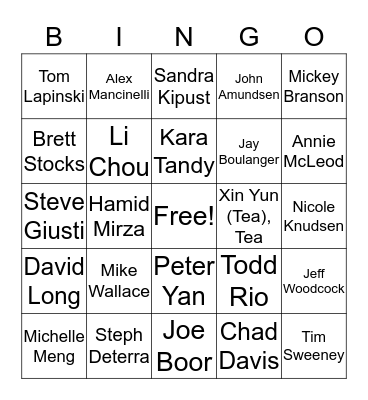 PL SAS Bingo Card