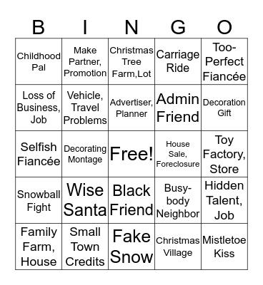 Chad's Bingo Card