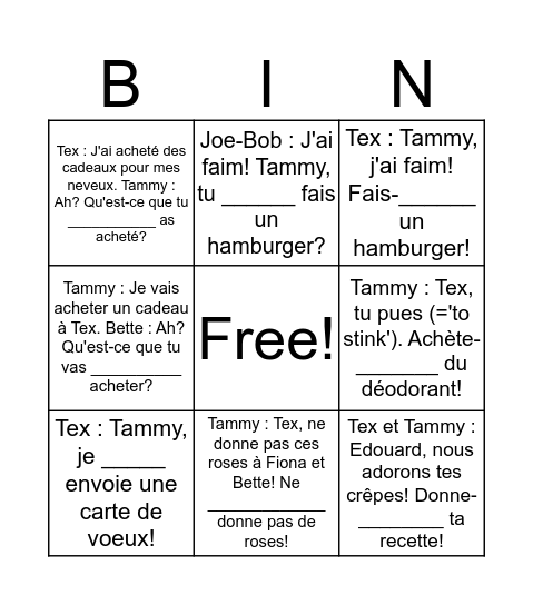 COI BINGO Card