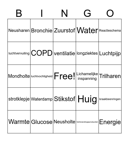 Thema 3 bingo Card